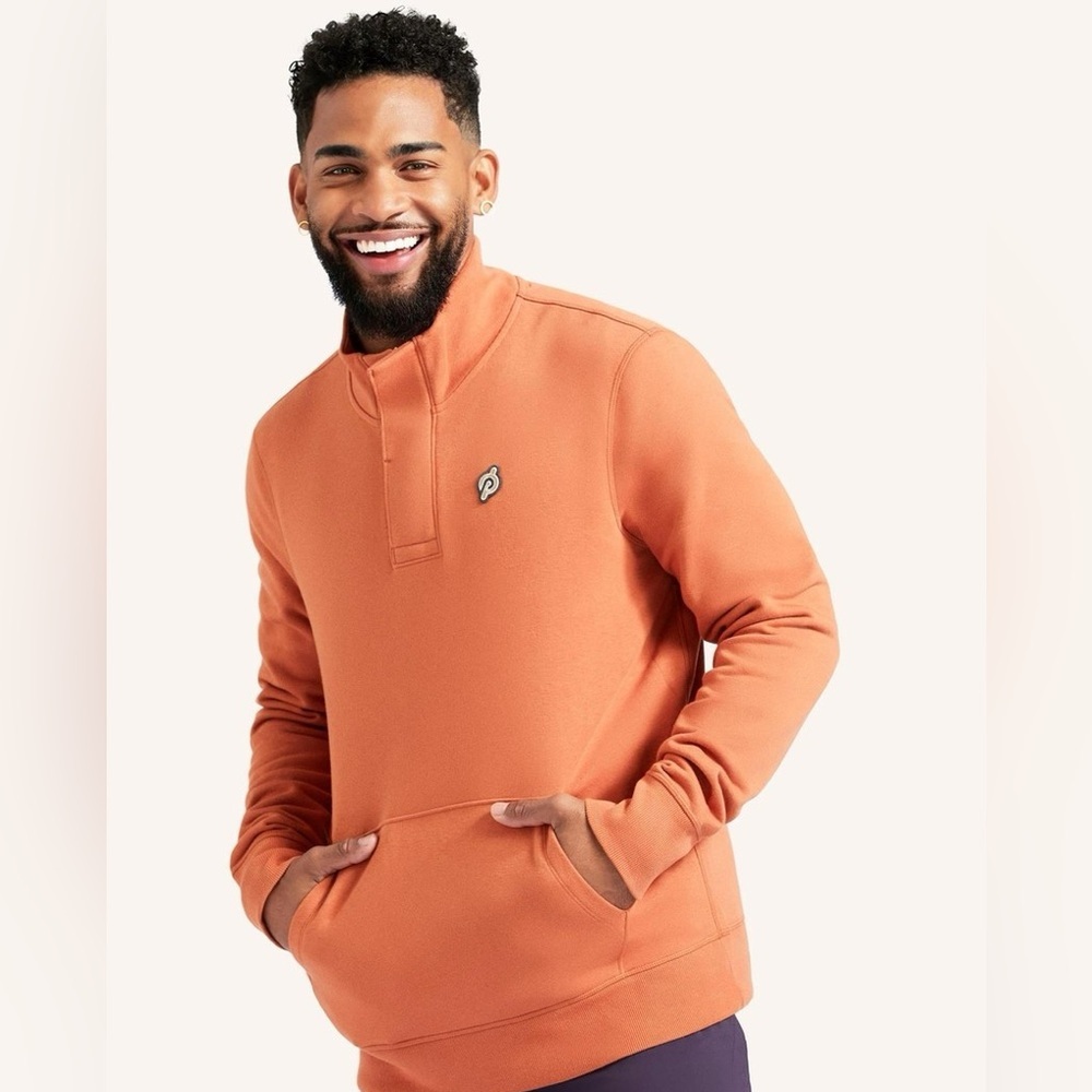 Orange Peloton Quarter-Zip Jacket